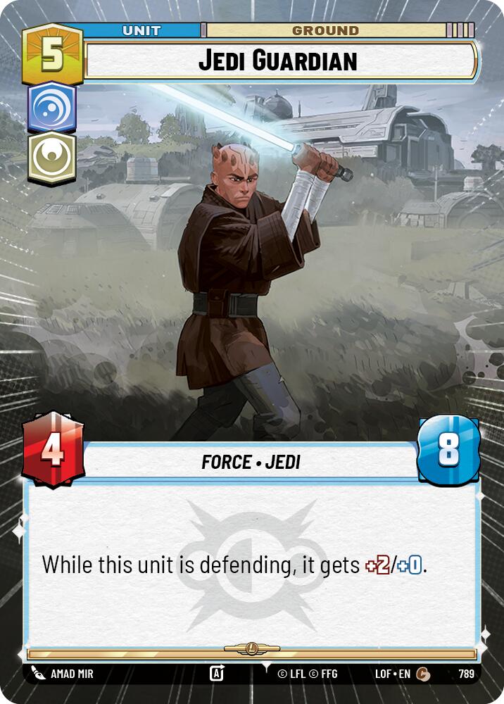 Jedi Guardian (789) (Hyperspace Foil) (789) [Legends of the Force] | Cards and Coasters CA