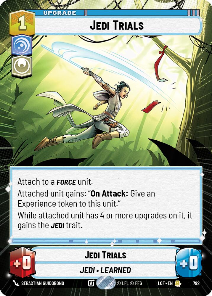 Jedi Trials (792) (Hyperspace Foil) (792) [Legends of the Force] | Cards and Coasters CA
