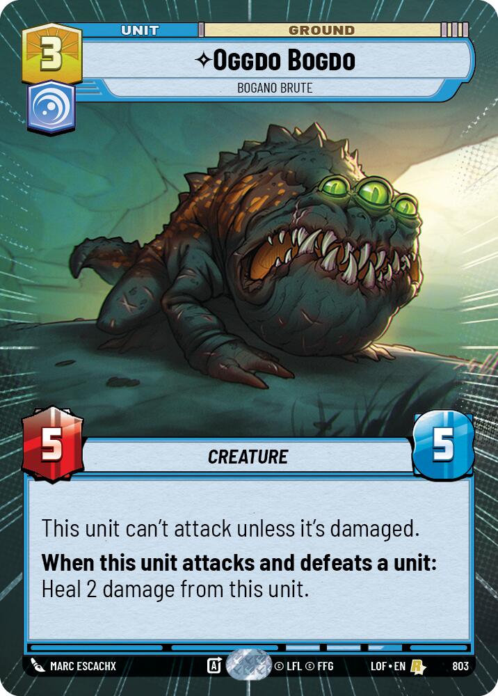 Oggdo Bogdo - Bogano Brute (803) (Hyperspace Foil) (803) [Legends of the Force] | Cards and Coasters CA