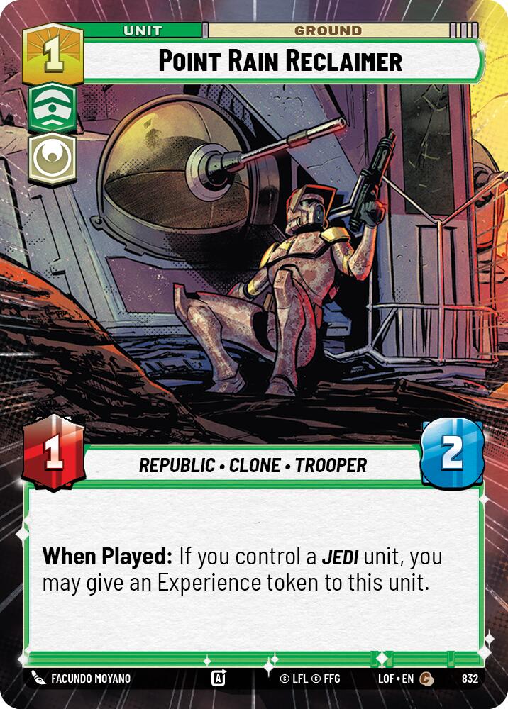 Point Rain Reclaimer (832) (Hyperspace Foil) (832) [Legends of the Force] | Cards and Coasters CA