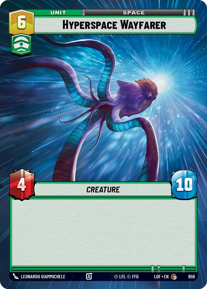 Hyperspace Wayfarer (859) (Hyperspace Foil) (859) [Legends of the Force] | Cards and Coasters CA