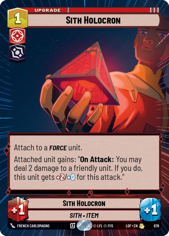Sith Holocron (878) (Hyperspace Foil) (878) [Legends of the Force] | Cards and Coasters CA