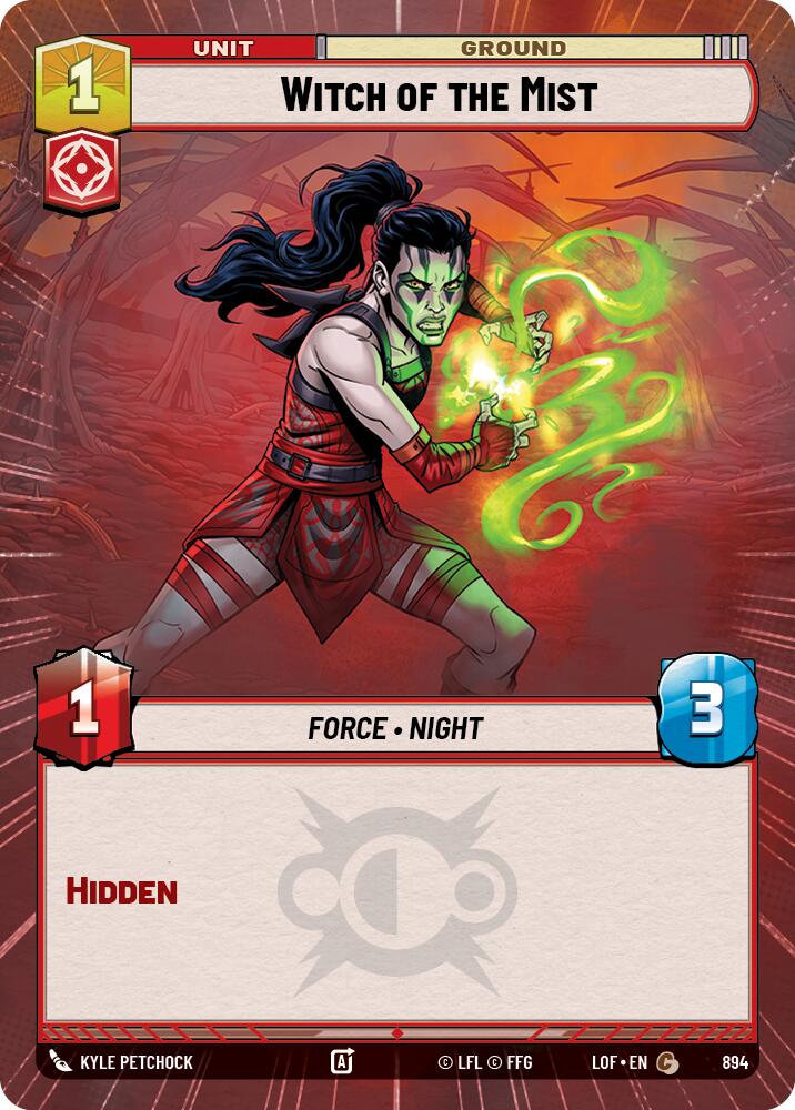 Witch of the Mist (894) (Hyperspace Foil) (894) [Legends of the Force] | Cards and Coasters CA