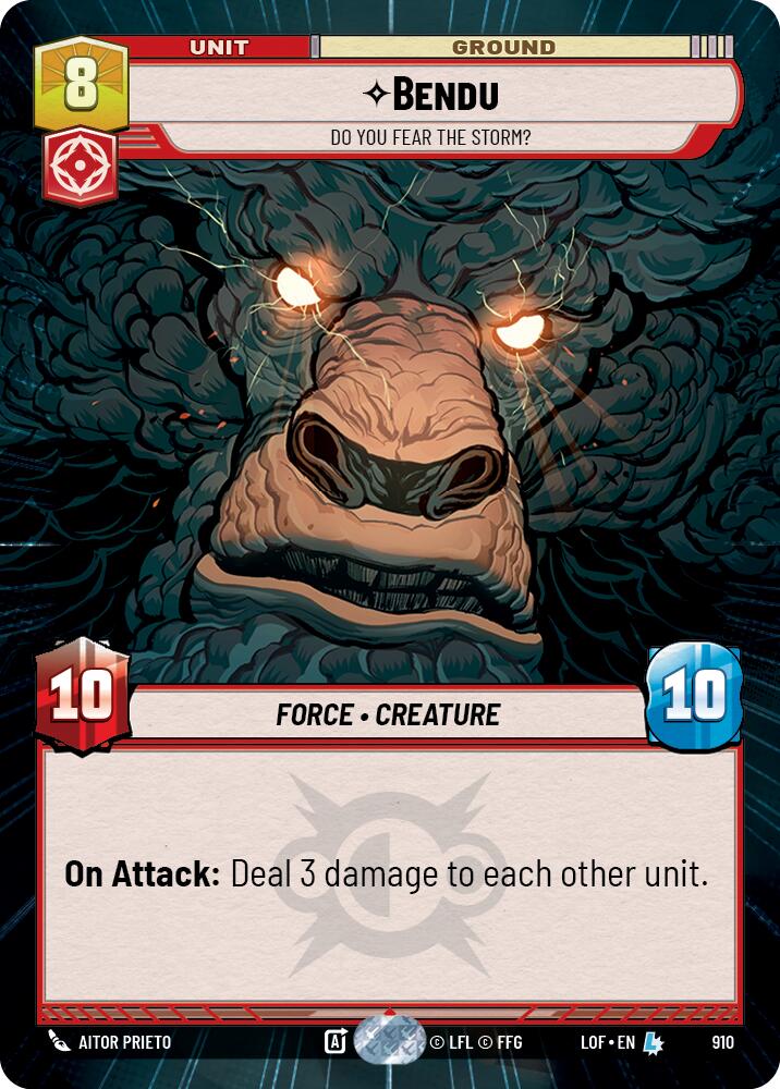 Bendu - Do You Fear the Storm? (910) (Hyperspace Foil) (910) [Legends of the Force] | Cards and Coasters CA