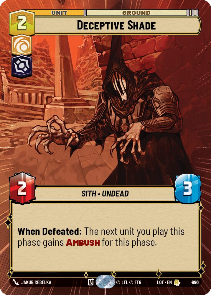 Deceptive Shade (920) (Hyperspace Foil) (920) [Legends of the Force] | Cards and Coasters CA