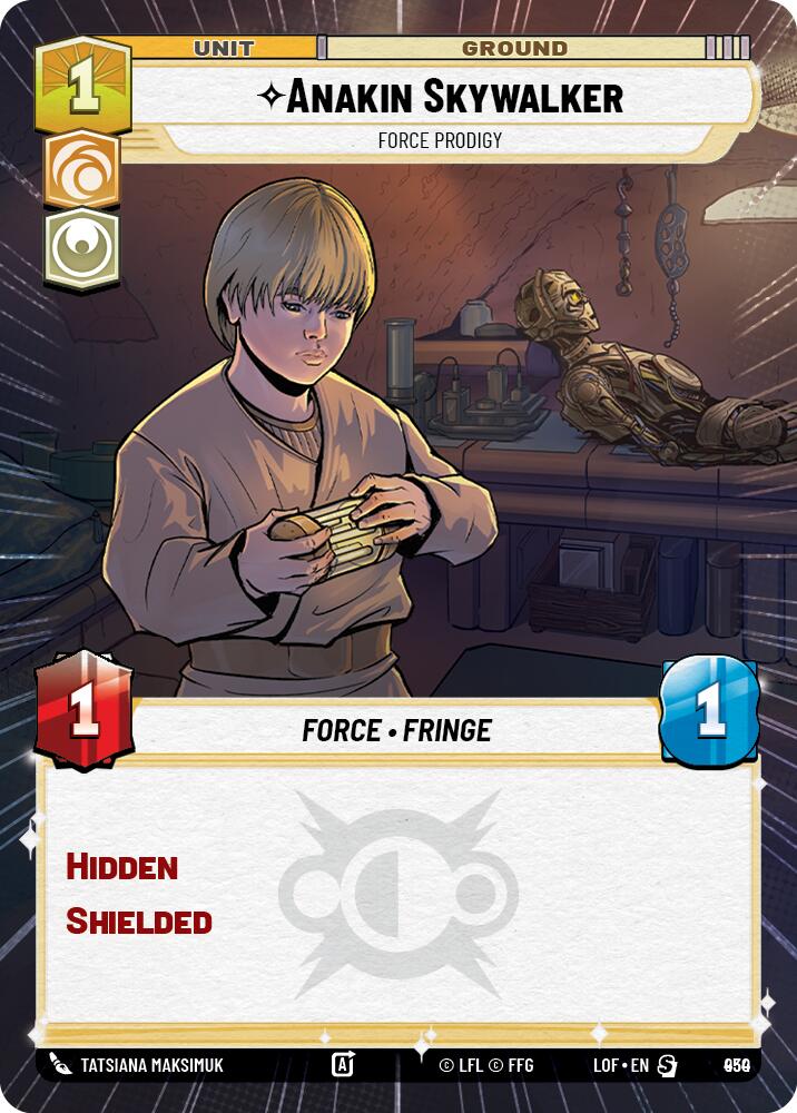 Anakin Skywalker - Force Prodigy (930) (Hyperspace Foil) (930) [Legends of the Force] | Cards and Coasters CA