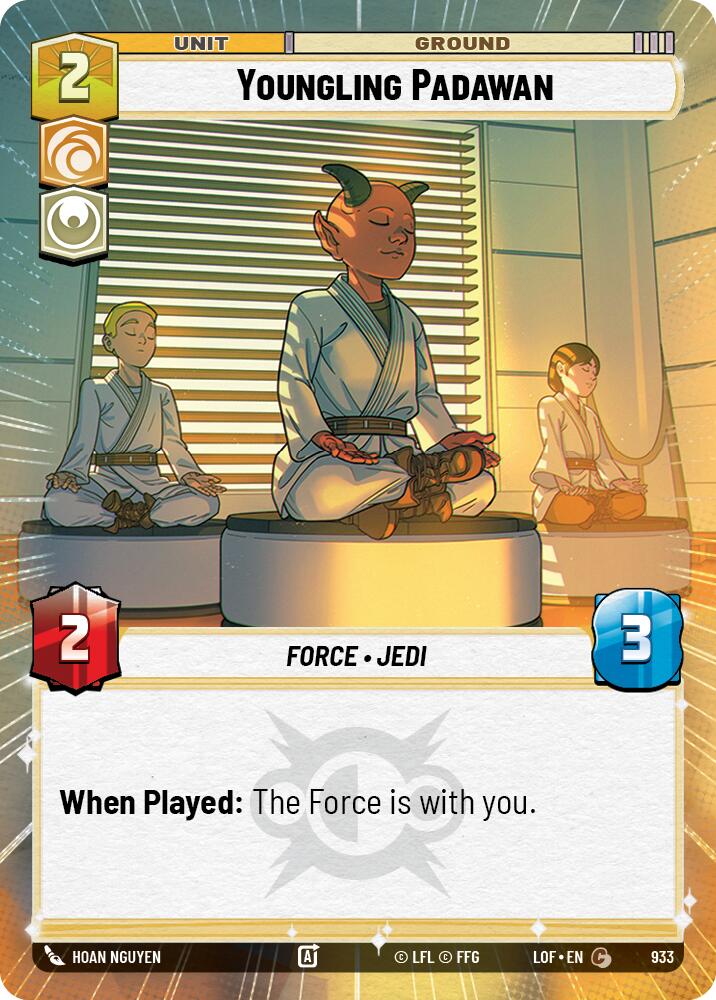 Youngling Padawan (933) (Hyperspace Foil) (933) [Legends of the Force] | Cards and Coasters CA