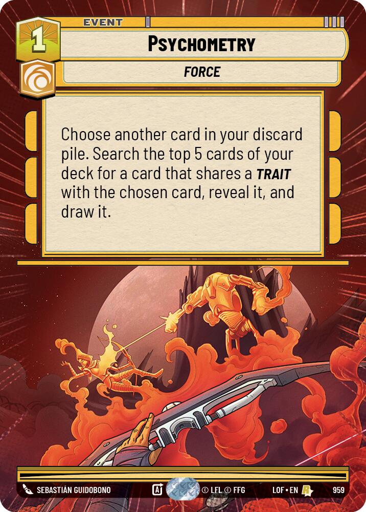 Psychometry (959) (Hyperspace Foil) (959) [Legends of the Force] | Cards and Coasters CA