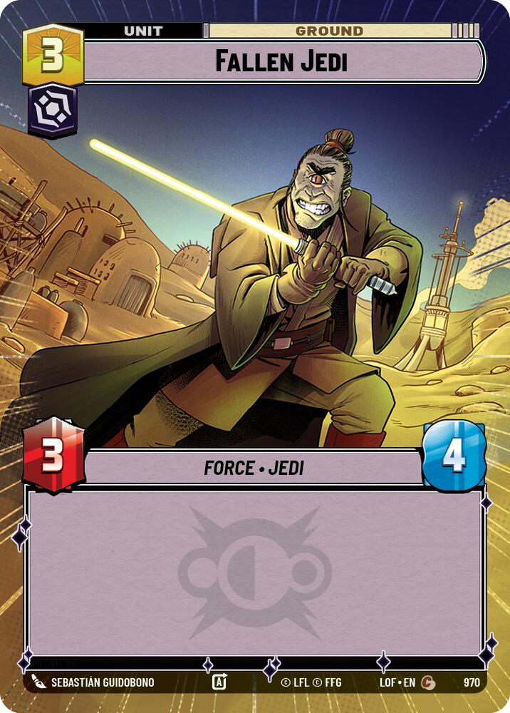 Fallen Jedi (970) (Hyperspace Foil) (970) [Legends of the Force] | Cards and Coasters CA