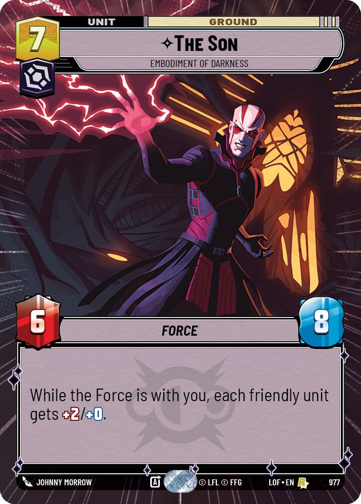 The Son - Embodiment of Darkness (977) (Hyperspace Foil) (977) [Legends of the Force] | Cards and Coasters CA
