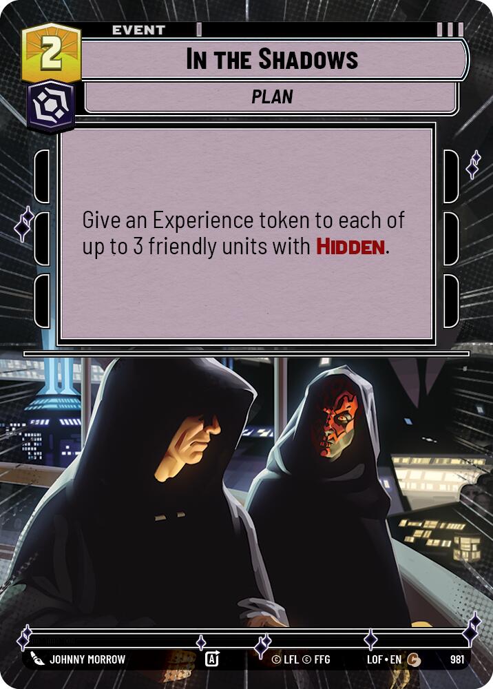 In the Shadows (981) (Hyperspace Foil) (981) [Legends of the Force] | Cards and Coasters CA