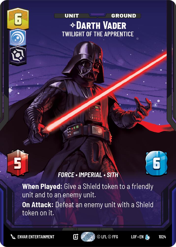 Darth Vader - Twilight of the Apprentice (1024) (Prestige) (1024) [Legends of the Force] | Cards and Coasters CA