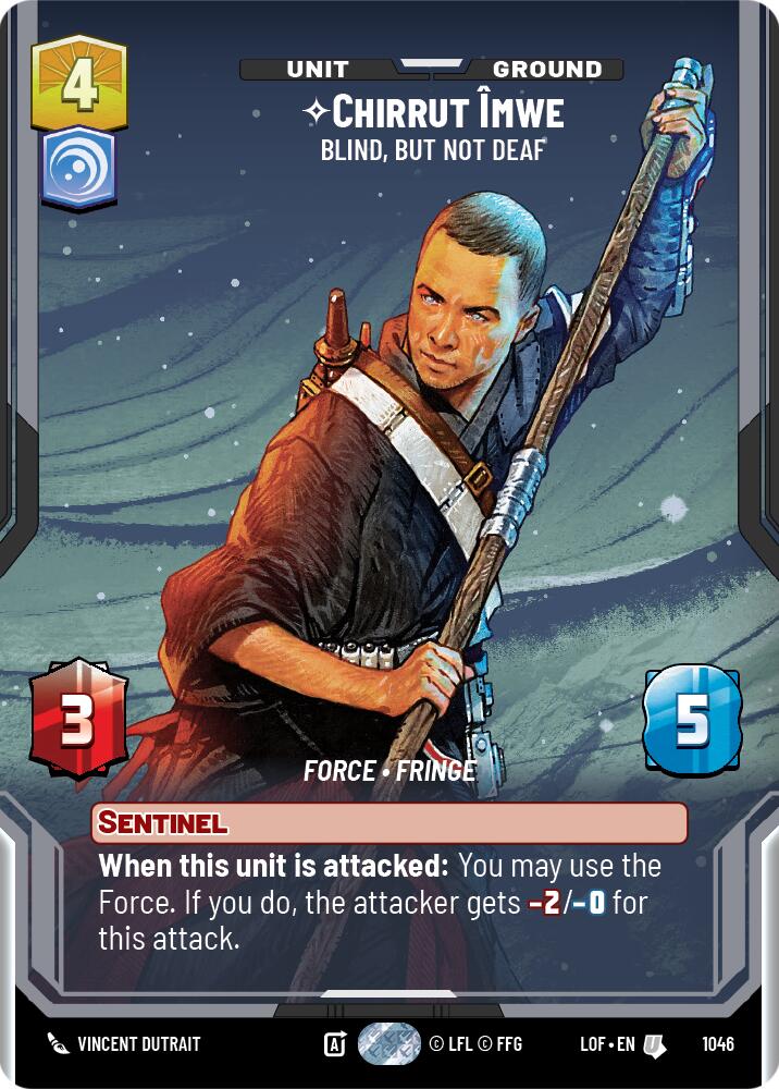 Chirrut Imwe - Blind, but not Deaf (1046) (Prestige) (1046) [Legends of the Force] | Cards and Coasters CA