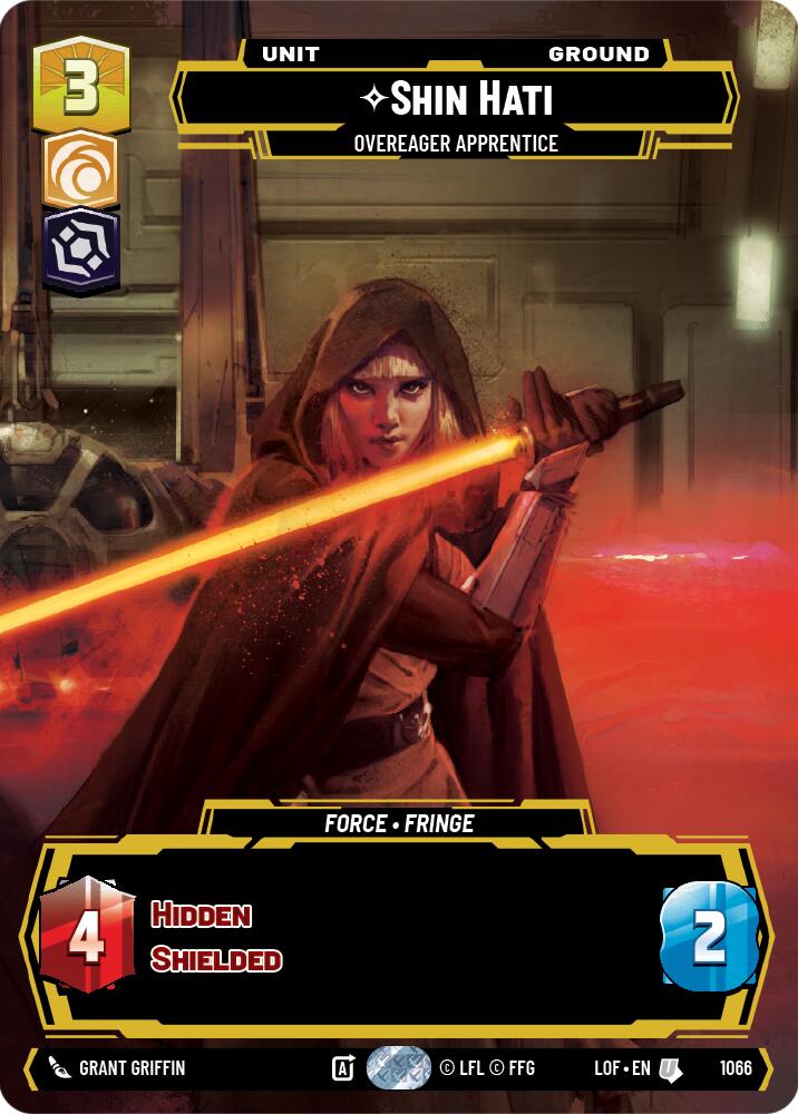 Shin Hati - Overeager Apprentice (1066) (Prestige) (1066) [Legends of the Force] | Cards and Coasters CA