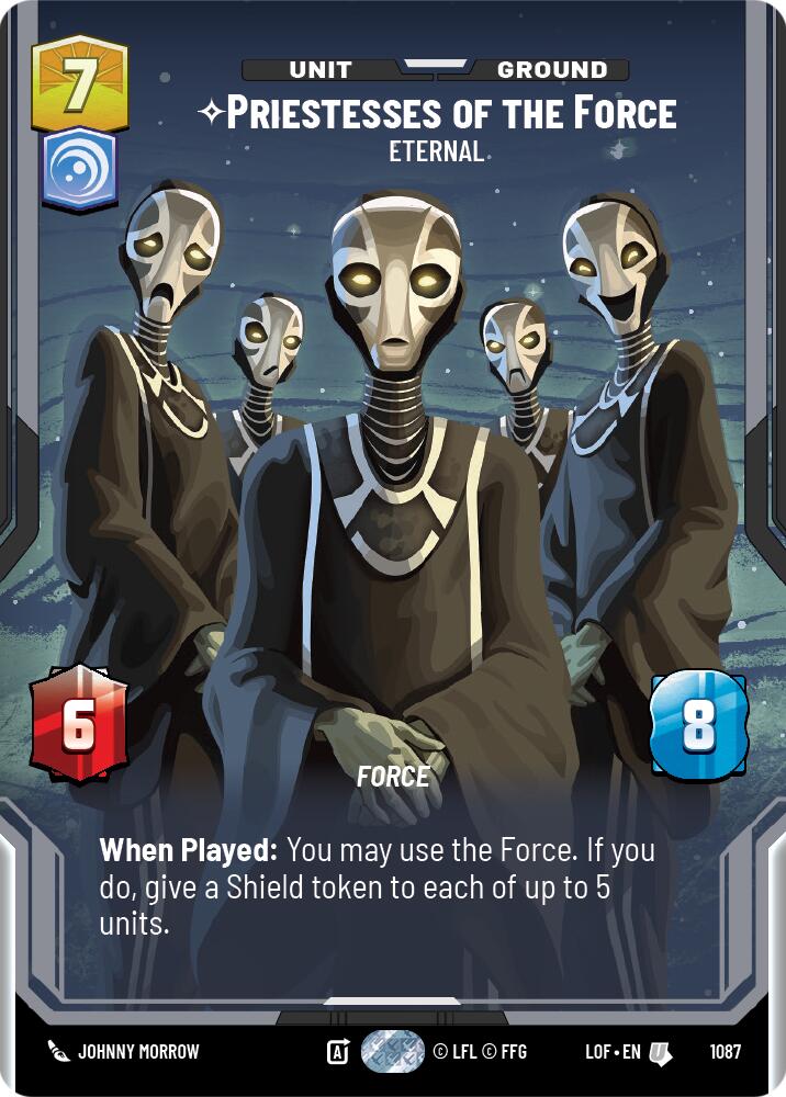 Priestesses of the Force - Eternal (1087) (Prestige Foil) (1087) [Legends of the Force] | Cards and Coasters CA