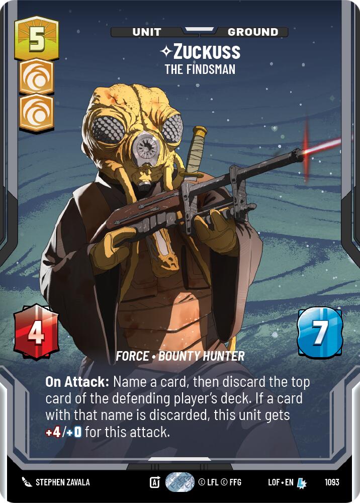 Zuckuss - The Findsman (1093) (Prestige Foil) (1093) [Legends of the Force] | Cards and Coasters CA