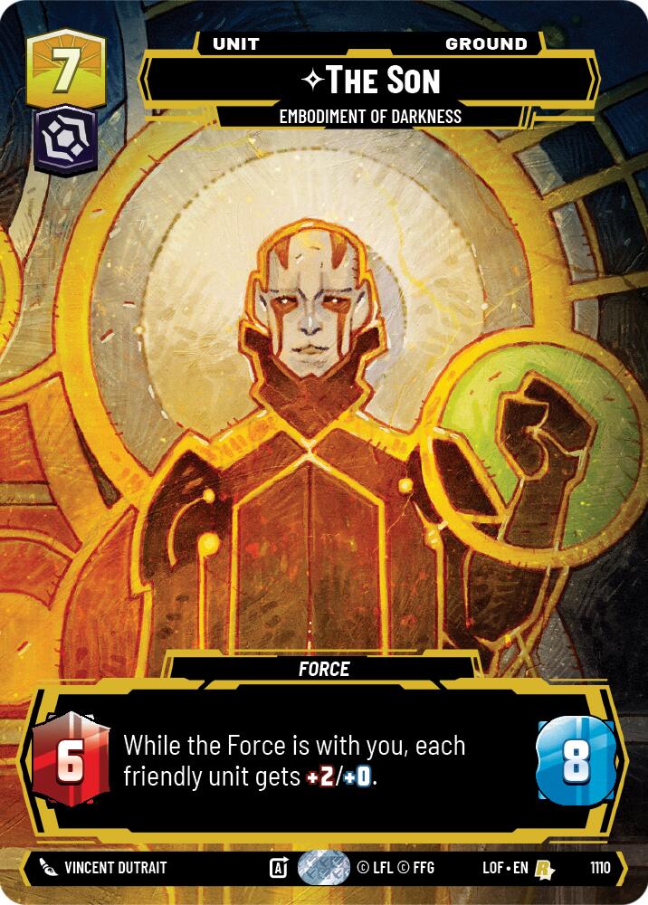 The Son - Embodiment of Darkness (1110) (Prestige Foil) (1110) [Legends of the Force] | Cards and Coasters CA