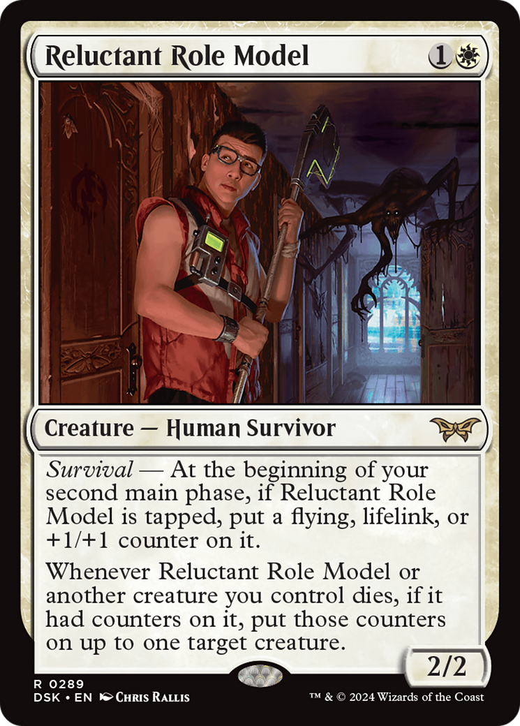 Reluctant Role Model (0289) [Duskmourn: House of Horror] | Cards and Coasters CA