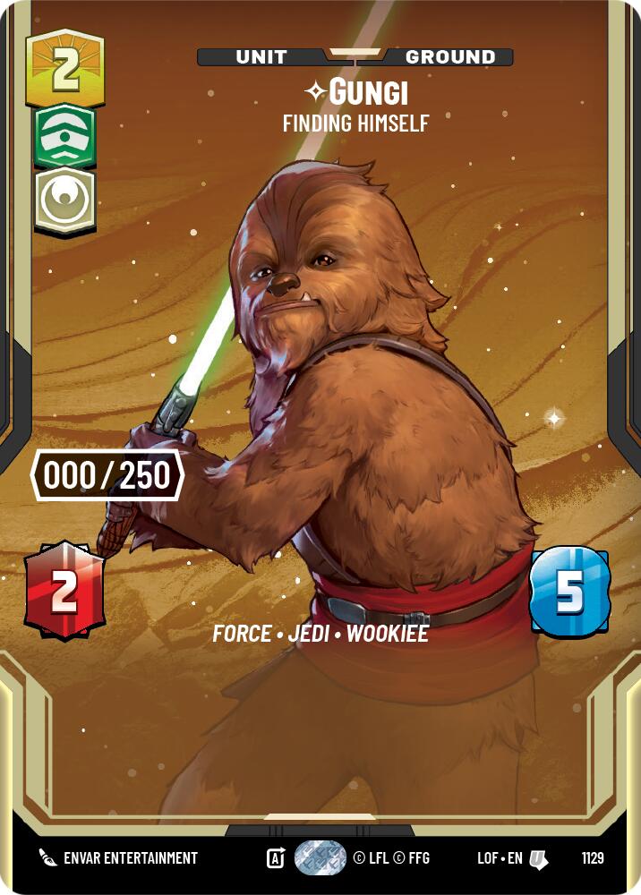 Gungi - Finding Himself (1129) (Serialized) (1129) [Legends of the Force] | Cards and Coasters CA
