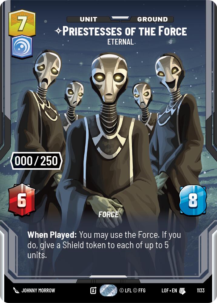 Priestesses of the Force - Eternal (1133) (Serialized) (1133) [Legends of the Force] | Cards and Coasters CA