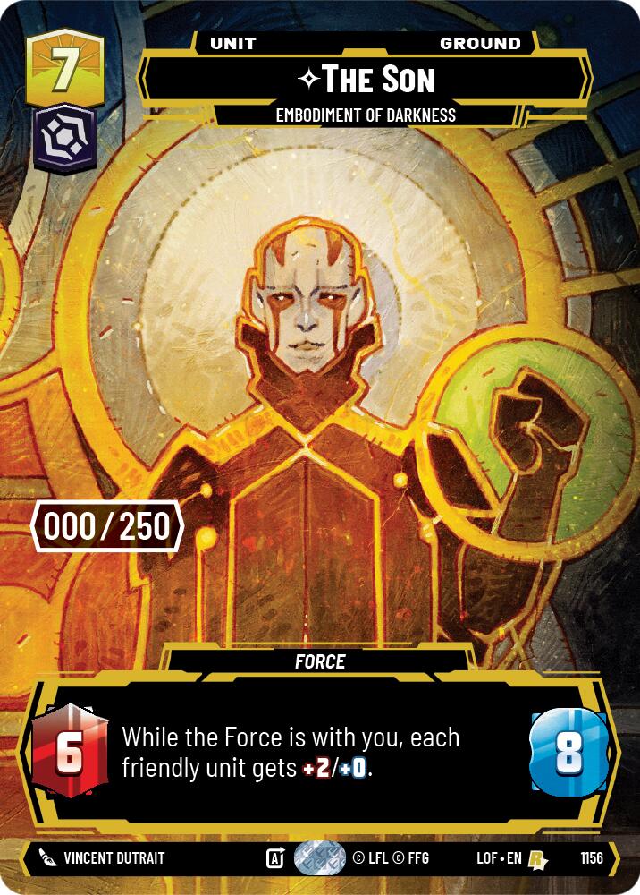The Son - Embodiment of Darkness (1156) (Serialized) (1156) [Legends of the Force] | Cards and Coasters CA