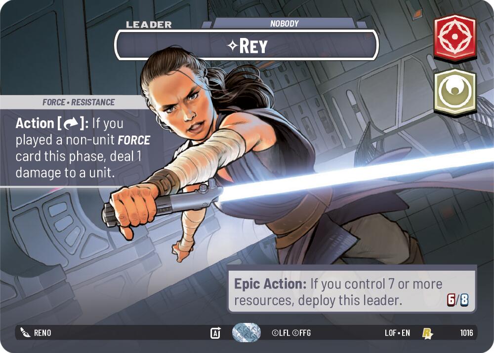 Rey - Nobody (1016) (Showcase) (1016) [Legends of the Force] | Cards and Coasters CA