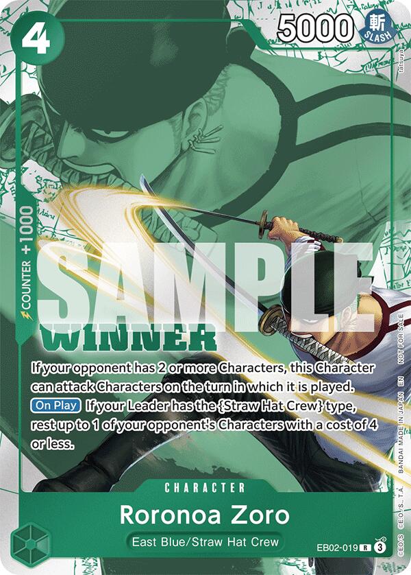 Roronoa Zoro (Winner Pack 2025 Vol. 3) [One Piece Promotion Cards] | Cards and Coasters CA