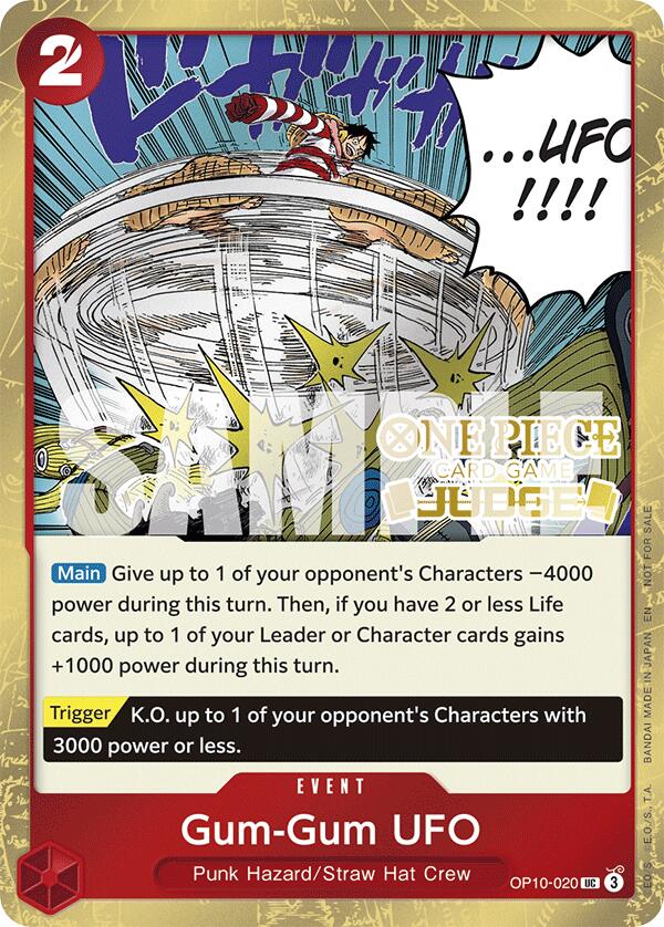 Gum-Gum UFO (Judge Pack Vol. 6) [One Piece Promotion Cards] | Cards and Coasters CA