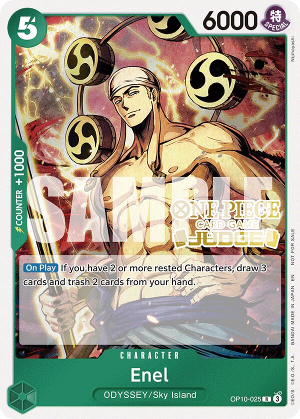Enel (Judge Pack Vol. 6) [One Piece Promotion Cards] | Cards and Coasters CA