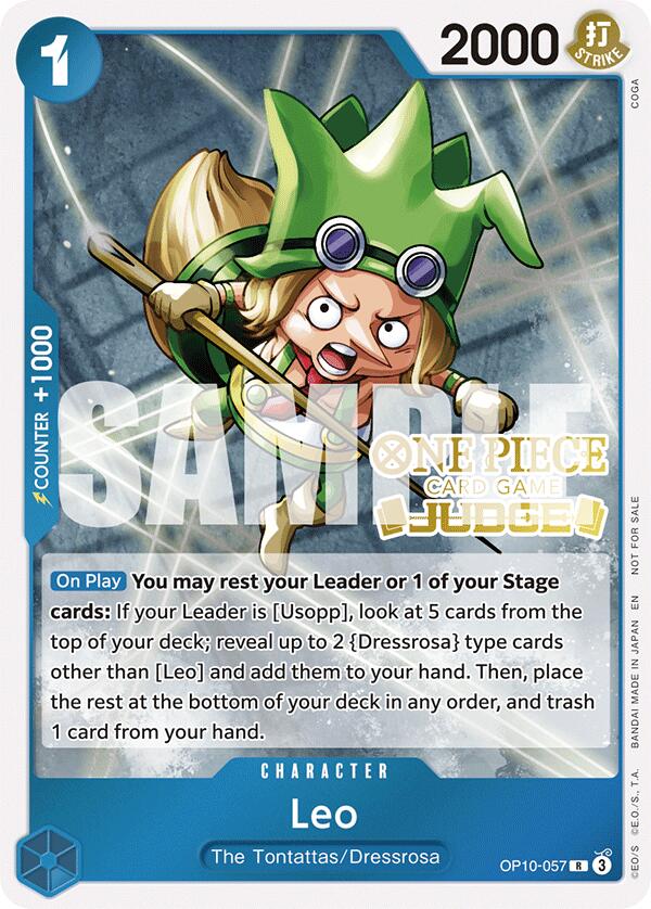 Leo (Judge Pack Vol. 6) [One Piece Promotion Cards] | Cards and Coasters CA