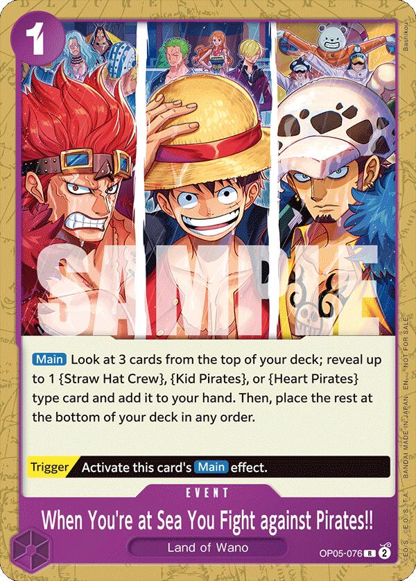 When You're at Sea You Fight against Pirates!! (2025 Pirates League Store) [Qualifier] [One Piece Promotion Cards] | Cards and Coasters CA