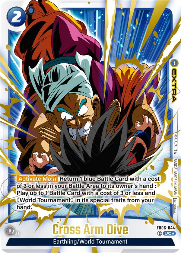Cross Arm Dive (Limited Pack 02) (Alternate Art) [Fusion World Tournament Cards] | Cards and Coasters CA
