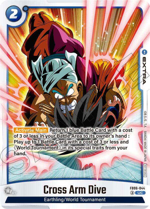 Cross Arm Dive (Limited Pack 02) [Fusion World Tournament Cards] | Cards and Coasters CA