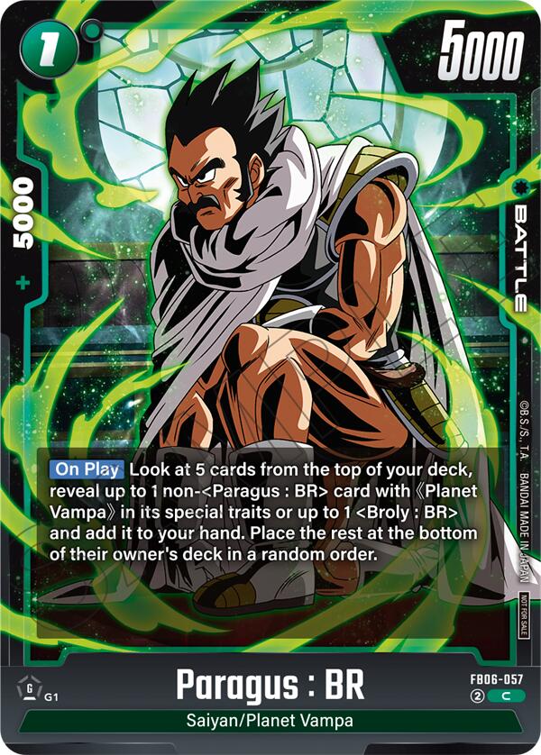 Paragus : BR (Limited Pack 02) [Fusion World Tournament Cards] | Cards and Coasters CA