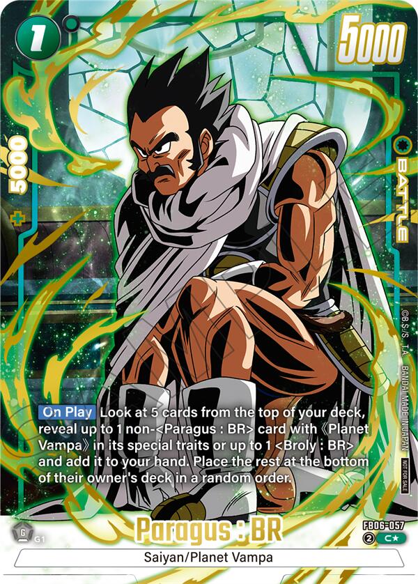 Paragus : BR (Limited Pack 02) (Alternate Art) [Fusion World Tournament Cards] | Cards and Coasters CA