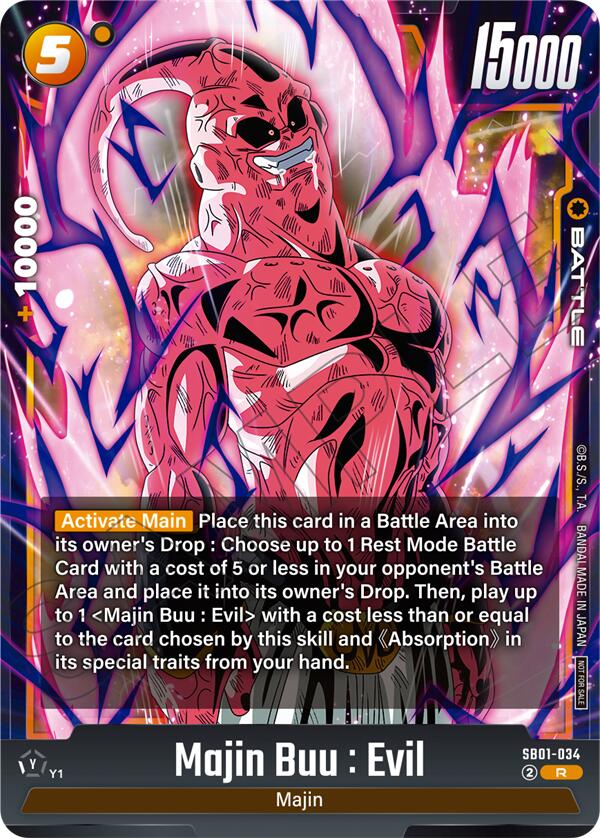 Majin Buu : Evil (Limited Pack 02) [Fusion World Tournament Cards] | Cards and Coasters CA