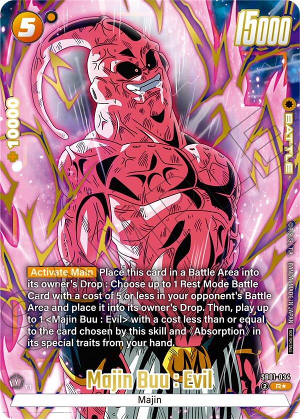 Majin Buu : Evil (Limited Pack 02) (Alternate Art) [Fusion World Tournament Cards] | Cards and Coasters CA