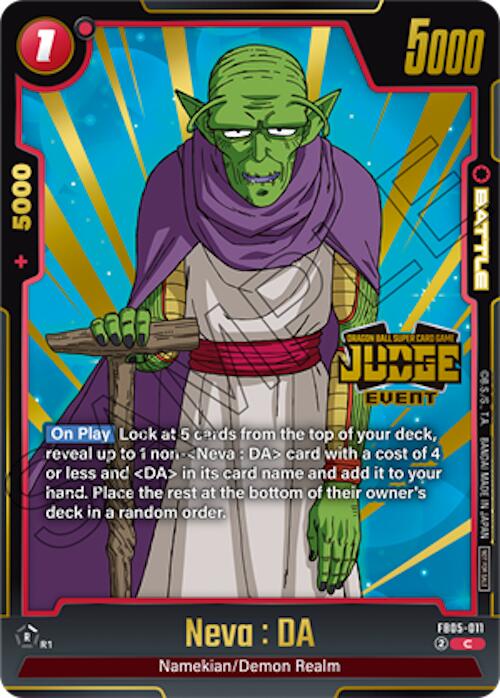 Neva : DA (Judge Pack 04 - Event) [Fusion World Tournament Cards] | Cards and Coasters CA