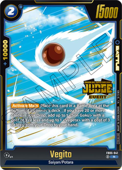 Vegito (Judge Pack 04 - Event Judge) [Fusion World Tournament Cards] | Cards and Coasters CA