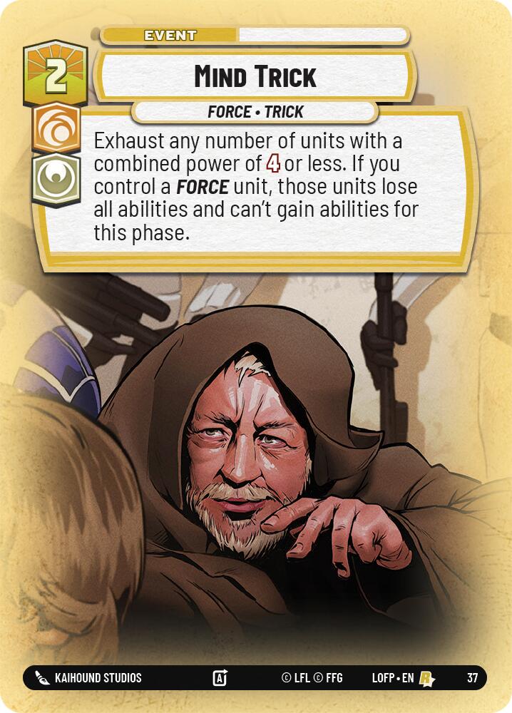 Mind Trick (37) (37) [Legends of the Force: Weekly Play] | Cards and Coasters CA
