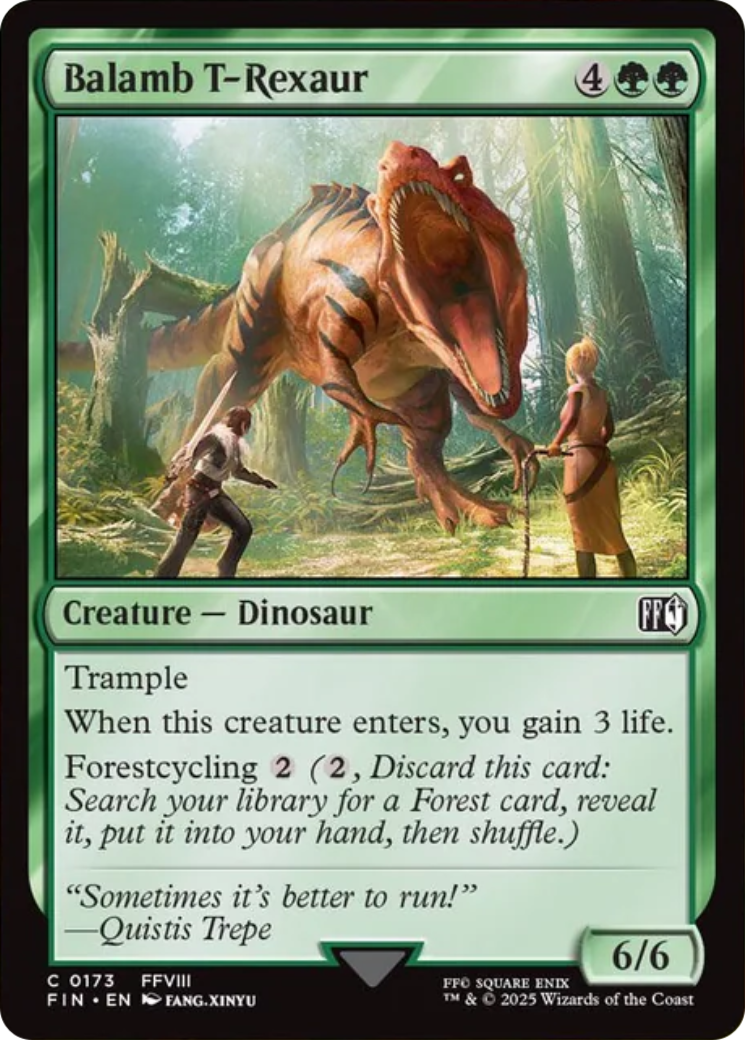 Balamb T-Rexaur [FINAL FANTASY] | Cards and Coasters CA