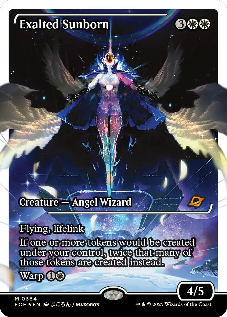 Exalted Sunborn (Showcase) (Fracture Foil) [Edge of Eternities] | Cards and Coasters CA