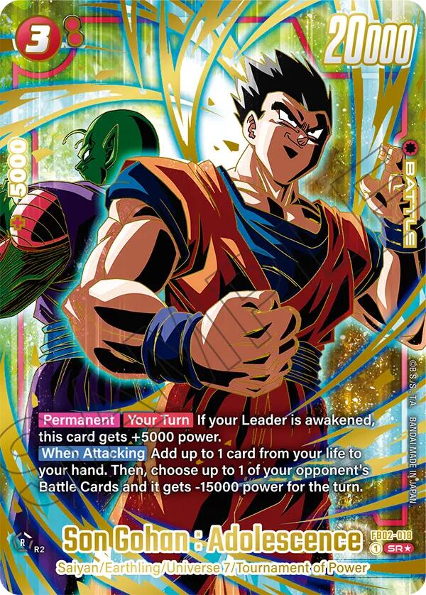 Son Gohan : Adolescence (1st Anniversary Set) [Fusion World Promotion Cards] | Cards and Coasters CA