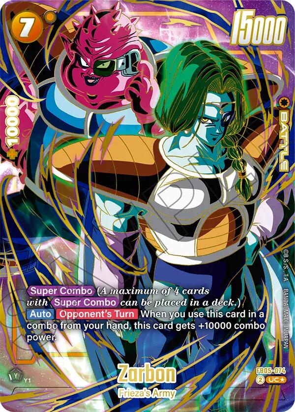 Zarbon (1st Anniversary Set) [Fusion World Promotion Cards] | Cards and Coasters CA