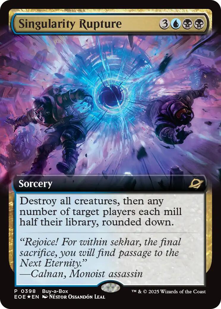 Singularity Rupture (Extended Art) (Buy-A-Box) [Edge of Eternities] | Cards and Coasters CA