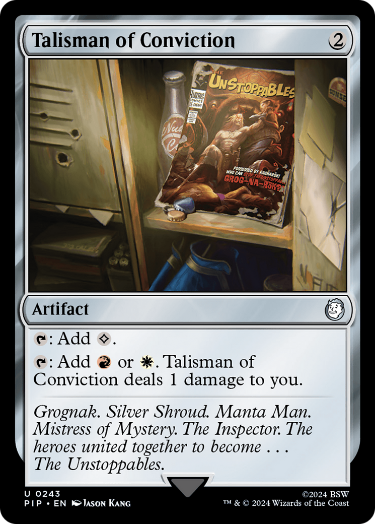 Talisman of Conviction [Fallout] | Cards and Coasters CA