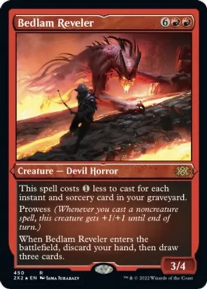 Bedlam Reveler (Foil Etched) [Double Masters 2022] | Cards and Coasters CA