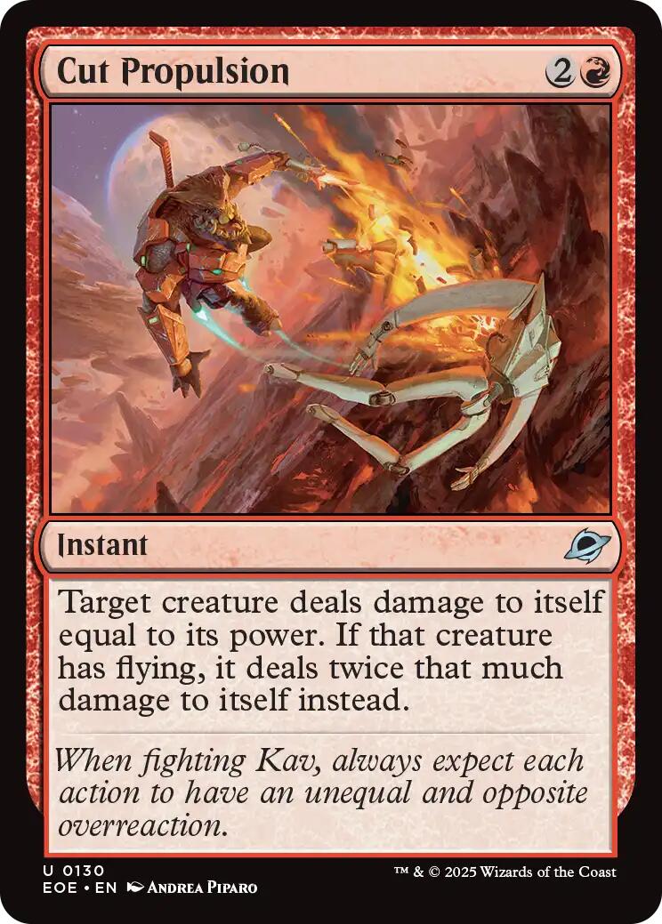 Cut Propulsion [Edge of Eternities] | Cards and Coasters CA