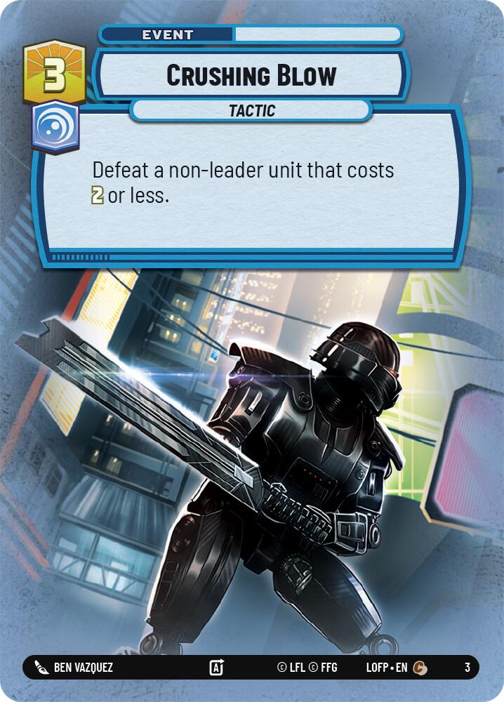 Crushing Blow (3) (3) [Organized Play Promos] | Cards and Coasters CA