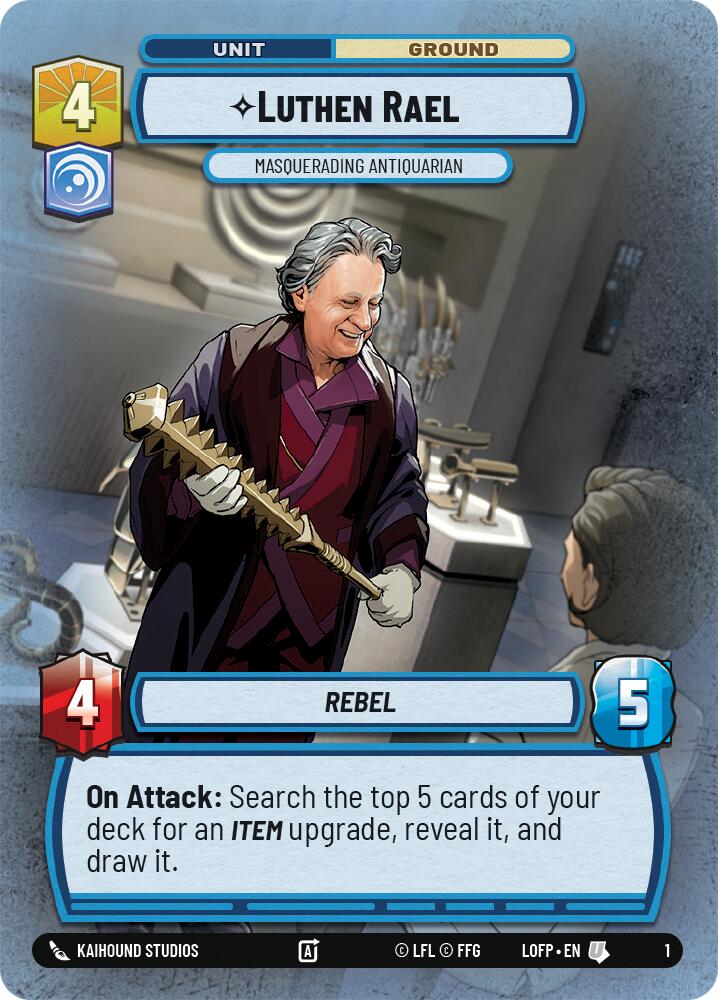 Luthen Rael - Masquerading Antiquarian (1) (1) [Organized Play Promos] | Cards and Coasters CA